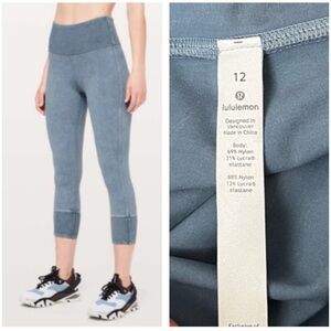 NWT Lululemon Wunder Under Crop 32” Ribbed